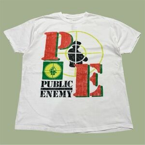 Mustache Brigade Public Enemy Rap Tee
